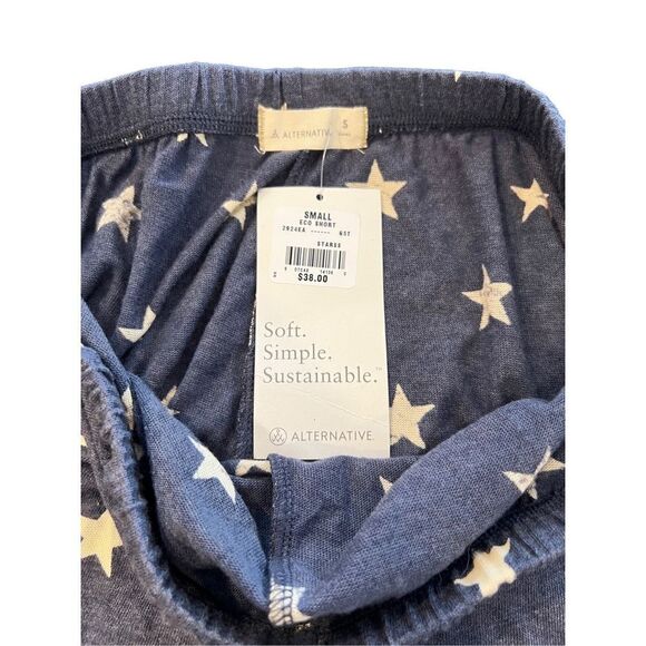 ALTERNATIVE A FALLING STAR POCKETED KNIT SHORTS SIZE S - Picture 5 of 6